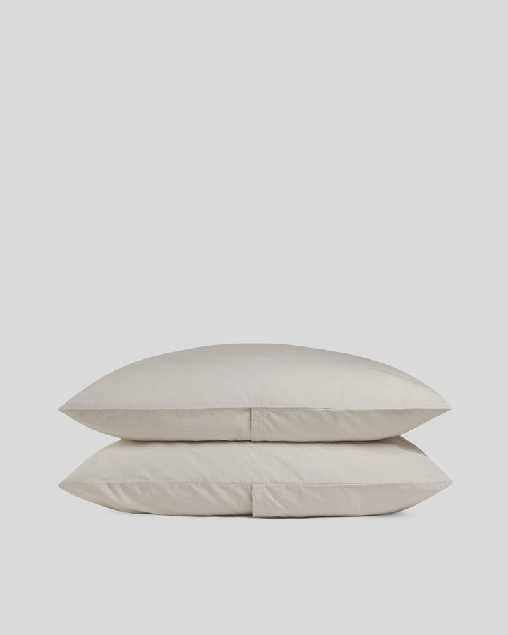 Brushed Cotton Pillowcase Set (Bone)